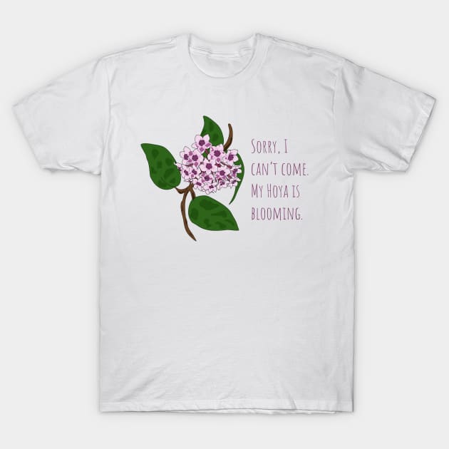 Hoya Bloom Plant Parent Design T-Shirt by Punderstandable